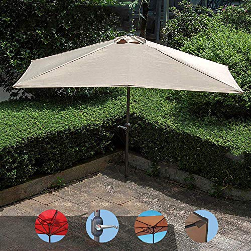 Balkonschirm, 2,3 x 1,2 m, quadratischer Hofschirm, Strandschirm, Freizeit-Wandschirm, wasserdichter Gartenschirm, mit Kurbeldesign Good
