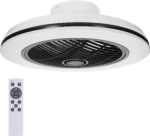 Proventa Deckenventilator Mit Beleuchtung Leise 45W-51cm, rotierende Luftverteilung, Dimmbare LED Deckenleuchte Mit Ventilator, Warm Neutralweißes Licht, Sommer- & Wintermodus, Fernbedienung