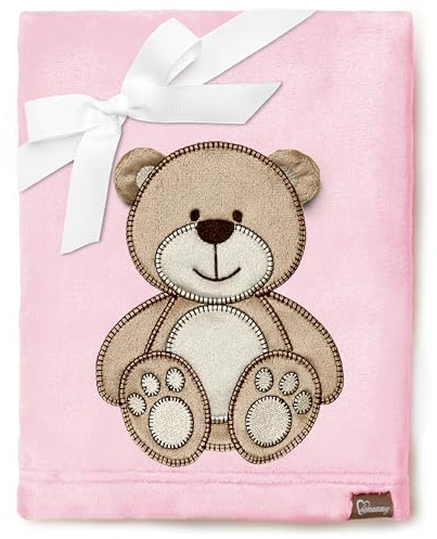 Be Mammy Warm Children Baby Cosy Blanket Baby Gift BE20-168 (Powder Pink - Bear)
