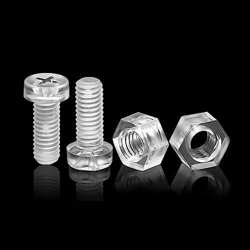 Lot de 20 vis M8 x 25 mm - En acrylique transparent