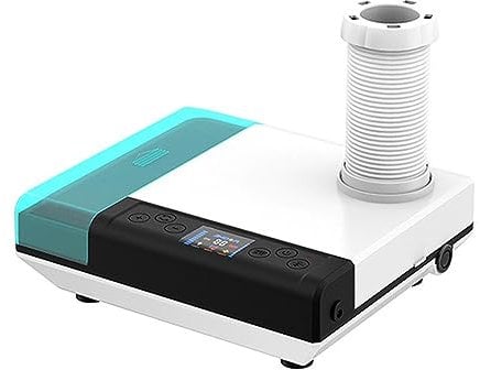 NGARY 3 In 1 Nail Dust Collector, 65W Dental Lab Desktop Dust Collector Extractor Machine with 5 LED and Electric Drill Kit, Speed 0-35000RPM, for Laboratory