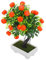 TOPBATHY Künstlicher Obstbaum Orangenbaum-Bonsai Orangenbaumdekor Für Zu Hause Künstliche Feng-Shui-Pflanzen Obstbaum-Bonsai- Künstlicher Orangenbaum Mandarine Plastik Büro Requisiten