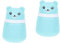 Toyvian 2stücke Cartoon Bear Powder Puff Box Praktische Babypuder-box Mit Puderquaste Für Unterwegs Großvolumig Auslaufsicher Süßes Design