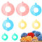 8 Stück Pompon Maker in 4 Verschiedenen Größen Pom Pom Maker Pompom Maker Set Pompon Maker Kit Pompon Strickwerkzeug für DIY Handwerk Dekoration