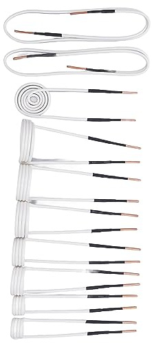 Flexible Induction Coils 10PCS Induction Heater Coil Kit with Multiple Models 2.5mm Flexible Brass Electric Heat for Space Heater Accessories