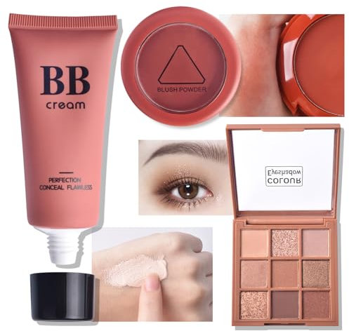 Ranley Korean Makeup Set, 11-Piece All-in-One-Make-up-Set, A