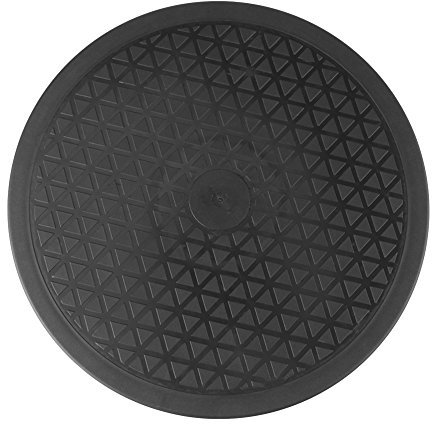 Schwarzer Drehteller 360° 10'' Drehbare Plattform Drehteller Drehbarer Sockelständer für Fernseher Hot Plateaunant Schwarz