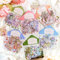 Aesthetic Scrapbook Zubehör Stickers Set,180 pcs Sticker Set Laser PET Blumenvase, Grünzeug Scrapbooking Sticker Aufkleber Deko für Photo Album,Journaling Laptops, Crafts DIY（Botanical Aesthetics）