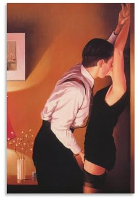 Generic Game On by Jack Vettriano Kunstdruck auf Leinwand, Wandkunst, 30 x 20 cm, für Wohnzimmer, Schlafzimmer, Büro, Badezimmer, Esszimmer, Küche