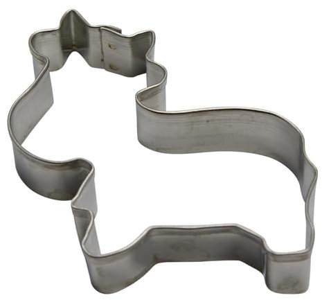 BekkiB - Ausstecher Kuh - ca. 6,5 x 6 cm - Spülmaschinengeeignete Kuh-Ausstechform aus Edelstahl - Zum Backen von Plätzchen - 8051