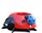 Tierstatue Pflanzgefäß Harz Blumentopf Ladybug Tierstatue Pflanzer Garten Rasen Sukkulenten Pflanzentopf Rot rot