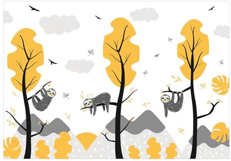 KunstLoft Tapete 'Cute Sloths' 441x315cm | Fototapete modern | selbstklebend