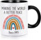 Making The World A Better Place Since 1965 - 330ml/11oz Coffee Mug - 60th Birthday Gifts for Women | Best Friends, Mother, Thanksgiving, Christmas