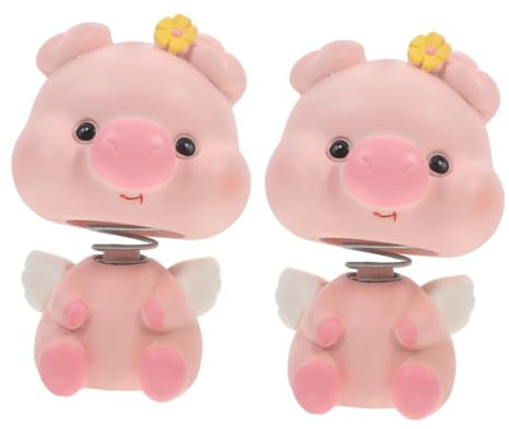 ibasenice 2pezzi Dashboard Decorativo Shaker Gadget Per Auto e Kawaii Scrivania Decorazione Per