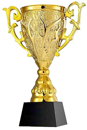 QXSJEDYCH Trophées Champion Trophée d'Or Champion de l'athlète Trophée du gagnant Convient aux ligues de basket-ball et de football, aux championnats de la Coupe du monde et aux prix des jeux scolaire