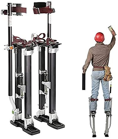 WZWTYSM Arbeitsstelzen für Maler Deckenbauer, Verstellbare Aluminiumstelzen Stelzen Aluminium Profi, Handwerker-Stelzen Trockenbau Verputz-Stelzen