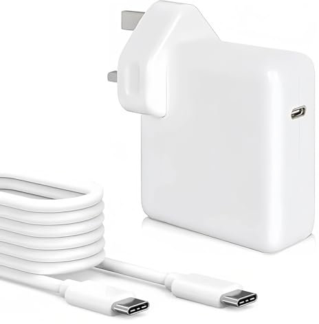 96W Type C Super Fast Charger,USB C laptop power adapter, compatible with MacBook Pro 16,15,14,13 inches, MacBook Air 13/15, iPad Pro 12.9,11inches 2024-2018 and all USB C devices, 2M Cable