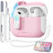 TNSNK Compatible with AirPods Pro 2nd/1st(2023/2022/2019), Safety Lock Design, Protective Case for Air Pods Pro 2 Case (Built-in Phone Stand), for Apple Airpods Pro 2 Case with Clean Pen & Lanyard