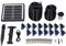 di Irrigazione a Energia Solare Kit di Irrigazione a Spruzzo Solare di Irrigazione Solare con IP67 Design Impermeabile per Garden Greenhouse Lawn