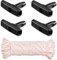 JEYORZY 5 pcs Corde Lanceur, Corde de démarrage tondeuse à gazon Corde de démarrage 10 mètres Ø4mm et poignée de démarrage 4 pièces, pour Tondeuse Tronçonneuse Coupe-bordure Pièces de Moteur