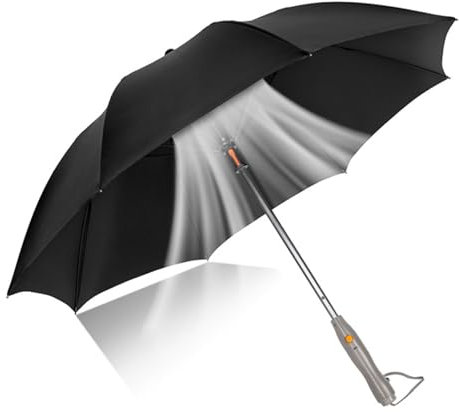 3 In 1 Umbrella with Fan Umbrella with Fan and Mist Spray Portable Misting Fan Umbrella with UV Protection Umbrella with Fan and Mister USB Rechargeable Mist Spray Umbrella