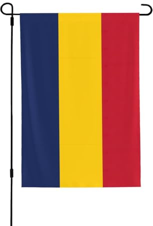 Flagge des Tschads, dekorativ, doppelseitig, 71 x 102 cm, für alle Jahreszeiten, Outdoor-Banner für Veranda, Terrasse, Garten