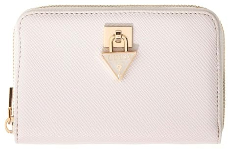GUESS Geldbörse Patsie SLG Zip Around Wallet Cream White Creme