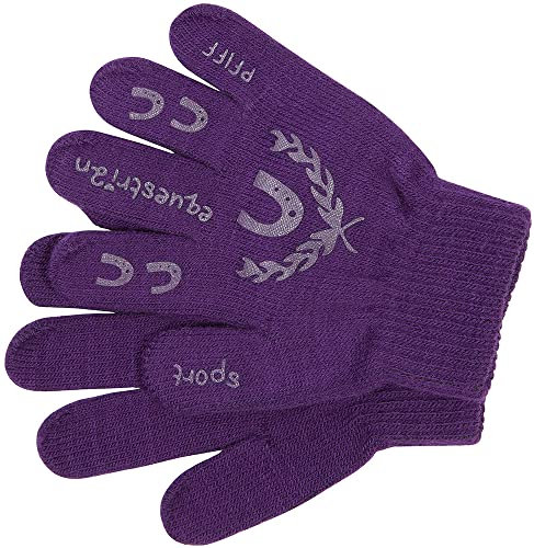 Pfiff 101583 Kinder Handschuhe mit Print, Winterhandschuhe, Universalgröße, Lila / Flieder