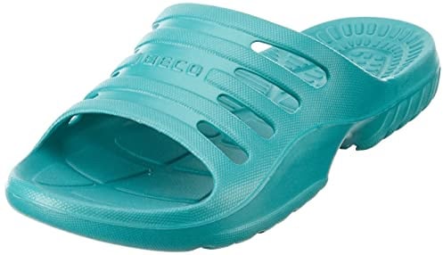 BECO Damen Badepantoletten-90652 Pantoletten, Türkis Petrol 888, 36 EU