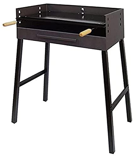 Imex der Fuchs 71545 Grill mit Grillplatte emailliert, 69 x 40 x 92 cm, Schwarz