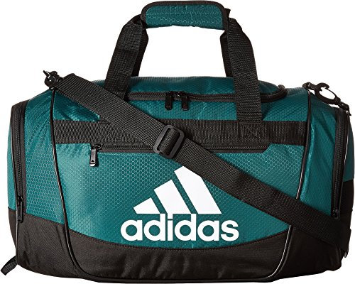 adidas Uni Defender III Small Duffel Bag, Team Dark Green, Small, Grün/Schwarz/Weiß, Small