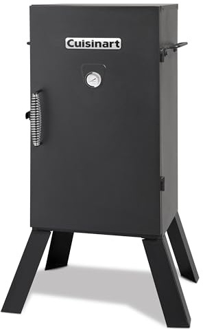 Cuisinart 30 Electric Smoker, 3 Adjustable Racks, Large Capacity BBQ Meat Smoker, Water & Wood Trays for Smoked Meat, Brisket, Salmon & Jerky, Adjustable Temperature Control