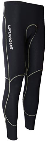 Tubayia Herren UV-Schutz Neopren Pants Lange Watersport Neoprenanzug Hosen Badehose für Tauchen Kajak Kanu