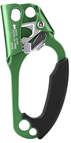 Broco Rechte Hand Kletterseil Griff Klemme for 8mm-13mm Seil Klettern Equipment (Grün)