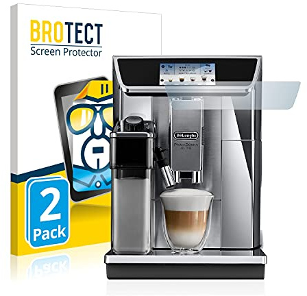 BROTECT (2 Stück Schutzfolie für DeLonghi PrimaDonna Elite Experience ECAM656.85.MS Displayschutz Folie Made in Germany, Ultra-Klar