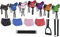 HKM 9346 Shettysattel-Set Beginner, Shetty Sattel inkl Schabracke Steigbügel Orange