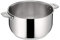 Lagostina Salvaspazio Casserole en Acier Inoxydable 18/10 Ø 18 cm, Induction, Gaz et Four jusqu'à 250 °C, Empilable et Simple à Ranger, Fond Lagotherm à 3 Couches, Poignées avec Supports Rivetés