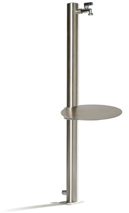 Wasserzapfstelle Wassersäule Ø 4,8cm 100cm mit Tisch WS4810T