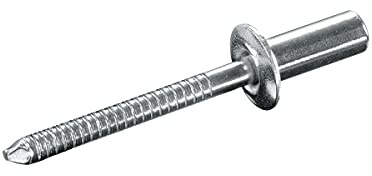 GOEBEL® - 500 x Dicht-Becherblindnieten gerilltem Nietdorn Edelstahl A2 (V2A) / Edelstahl C1 (Ø x L) 4,0 x 9,5 mm Flachkopf ISO16585 Becher Blindniete Dichtblindniete Bechernieten Dichtnieten