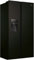 Haier HSR3918FIPB Side-by-Side Kühl-Gefrier-Kombination/Farbe: Schwarz / 337 L Kühlteil / 178 L Gefrierteil/Wasser- und Eiswürfelspender/Festwasseranschluß/Multi Airflow/Total No Frost