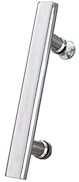 WYZDCP Push and Pull Bar Bathroom Glass Door Handle Stainless Steel Replacement Parts Internal/External Doors Shower Door Knobs (Size : 165mm)