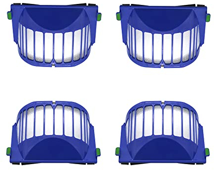 FFYan 4 Pezzi Filtri Hepa per Roomba 500 serie 600 Filtro 528 536 551 552 564 580 595 620 630 650 Aspirapolvere Accessori