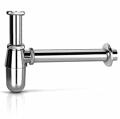 Flaschensiphon, Abflussrohrverbinder, Siphonrohr Abflussrohrverbinder Flaschenförmiger Siphon, Wasserabscheider Aus Zinklegierung In Der Wand, Verwendet Haushaltswaschbecken und Waschbecken, Geruch