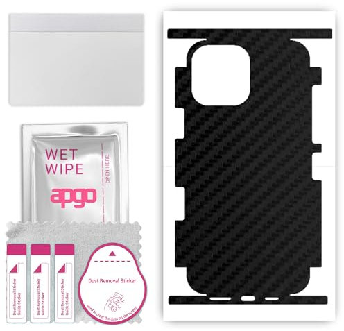 apgo SKIN BACK+SIDES RETRO+LATI Film Pellicola protettiva Protezione Posteriore per Apple iPhone 13 Pro Max, skin sticker film foil vinyl