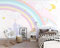 Nordic handgemalte Tapete Cartoon Regenbogen Kinderzimmer Dekoration Malerei Hintergrundtapete 400Cm*280Cm