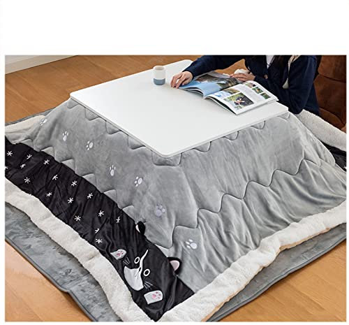 Kotatsu Heizung Tisch Couchtisch für Tatami Japanisch Ofen Tisch Futon Set 4 Set Inklusive Decke/Pad/Heizung/Tisch für Wohnzimmer Schlafzimmer