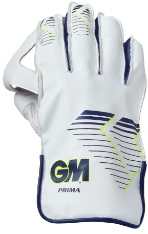 Gunn & Moore GM Cricket Wicket-Keeper Keeping Schutzhandschuhe | Prima | Fluro Gelb/Blau | Jugendliche | 1 Paar | 52082307