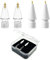 ZHONYEE 4 Pack Replacement Tips Compatible With Apple Pencil 2nd Gen And 1st Gen, Upgraded High Sensitivity Apple Pencil Nibs, Apple Pencil Accessories, Wear-Resistant (0.6mm, Clear + 1.9mm, White)