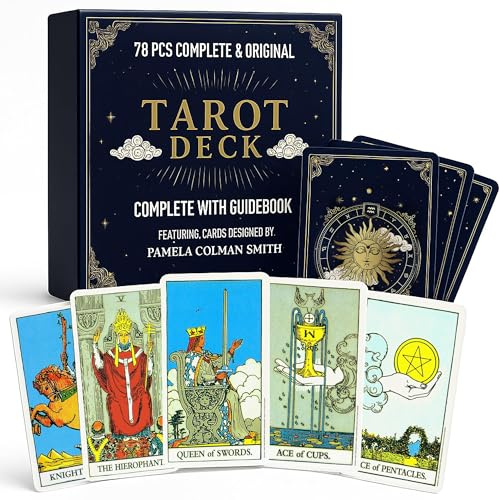 SOL 78-teiliges Tarotkarten-Deck – Tarotkarten für Anfänger mit Leitfaden (evtl. nicht in deutscher Sprache)