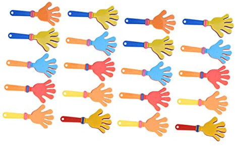 Abaodam 20st Handflächenklatschen Krachmacher Krachmacher Kuhglocken Geräuschemacher Handklöppel Sportveranstaltungen Jubelklöppel Lustige Klöppelspielzeuge Party Halloween Kind Abs